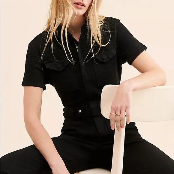 Good American Classic Black Jumpsuit - Picture 3 of 9